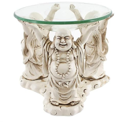 Jones Home et Cadeau Bouddha Brûleur à Huile, Multicolore