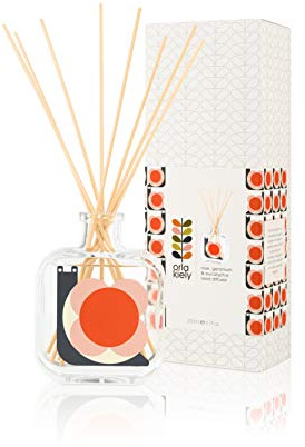 Orla Kiely Snail- Rose, Geranium & Eucalyptus Scented Diffuser