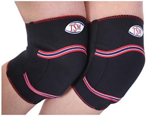 TSM Kniepolster Aktiv | Neoprenbandage Durchblutungsförderung, Dämpfung äußerer Einwirkungen | Stabilisierung, Schmerzlinderung, Wärme-, Schweißabführung | Sport, Reha | 2 Stück Made in Germany 2553
