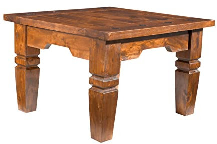 MASSIVMOEBEL24.DE Couchtisch Akazie 60x60x40 Honig lackiert Oxford #0426