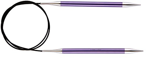 KnitPro K47075 Rundstricknadel, Aluminium, Lila, 40cm / 7mm