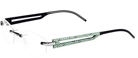Switch it! Combi Garnitur Montur Wechselbügel Wechselbrille - Original und Muster, Bügellänge: 145 mm, Kunststoffbefestigungen, Lieferumfang: Ein Paar Bügel mit passenden Nasensteg und Etui