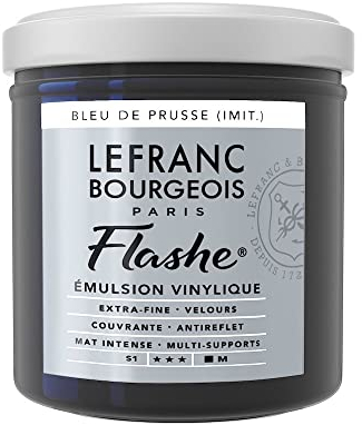 Lefranc Bourgeois Flashe Acrylique Pot 125ml Bleu De Prusse (Imit.)