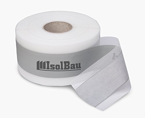 Isolbau Dichtband P2 Grau - 10 m Abdichtband Wasserdichtes Dichtungsband für Sanitär, Dusche, Bad, Fliesen, Balkon und Terrasse, Abdichtung für Innen- & Außenbereich Isolierung - 120 mm