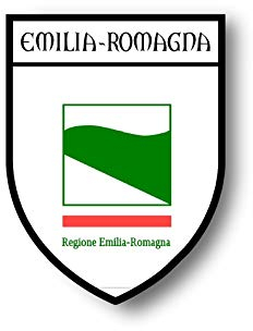 Akachafactory Sticker Adesivi Adesivo Stemma Citta Bandiera Auto Moto Italia Emilia Romagna