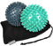 Navaris 2x Igelball mit Noppen - 2er Set Igel Ball Massageball - Massage für Hand Fuß Rücken Balance - Fitness Noppenball Ø 8cm medium und hart