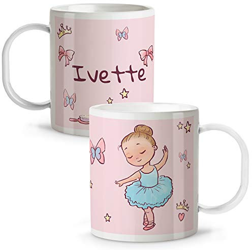 Tasse Prénom Personnalisée. Rentrée Scolaire Fille Garçon. Divers modèles. Danseur Bleue