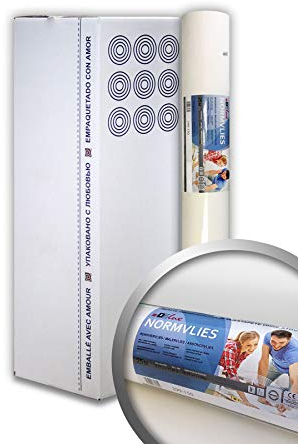 NORMVLIES 150 g Renoviervlies 9 Rollen 168,75 m2 Glattvlies Malervlies glatte überstreichbare Vliestapete weiß 299-150-9-AP FSC® MIX CREDIT Nr. TSUD-COC-001718-KR