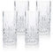 BELLAFORTE Shatterproof Tritan Plastic Tall Tumbler, Set of 4, 532ml - Myrtle Beach Drinking Glasses - Unbreakable Plastic Glasses for Indoor & Outdoor Use - BPA Free - Clear