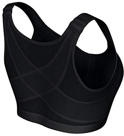 Gelentea - Reggiseno correttore di postura, senza ferretto, supporto posturale, traspirante, con chiusura frontale, da donna, per sport, yoga