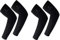 Arm Sleeves UV Protection,Arm Warmers Support Stretchy Anti-slip,Compression Sleeves to Cover Arms Womens Mens Youth for Covering Tattoo Basketball Running Cycling Gardening Outdoor (Black,2 Pair)