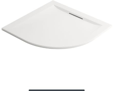 Jacob Delafon E62322-00 Receveur Flight Pure 1/4 de Rond 80x80, Blanc Brillant