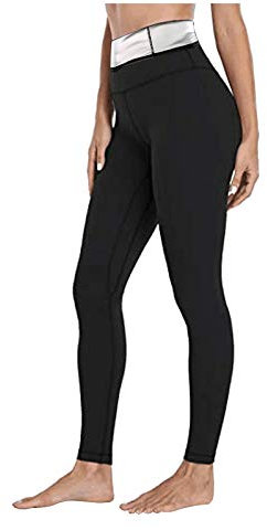 Fannyfuny Damen Schwitzhose Zum Abnehmen, Schwitz Hosen Damen Thermo Neopren Sauna Hosen,Yoga Hose Sporthose Fitnesshose Jogginghose