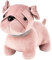 Widdop HESTIA Velvet Velveteen Pink Pug Dog Door Stop Fabric Heavy Weighted Novelty Doorstop Stopper HE1772