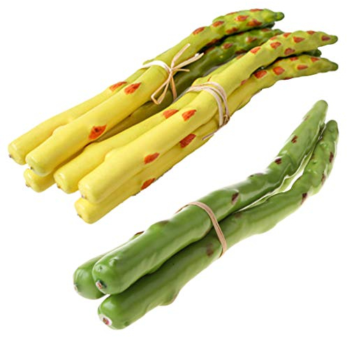 LANCHEN 3 Teile/Satz Künstliche Simulation Spargel Modell Gefälschte Gemüse Obst Ornament Shop Vitrine Küche Dekoration