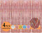 4 Tende Metalliche Feste Oro Rosa Frangia Tende Festa Brillantini per Decorazioni, Tende Tinsel per Feste Compleanni, Frange Sfondo per Baby Shower Matrimoni Natalizie Photo Wall Contesto (1x2,5m)