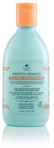 Nature Spell Haarwachstums-Spülung 300 ml, Sulfatfrei, Mit ayurvedischen Kräutern, Stimuliert gesundes Haarwachstum, für alle Haartypen, Hergestellt in Großbritannien