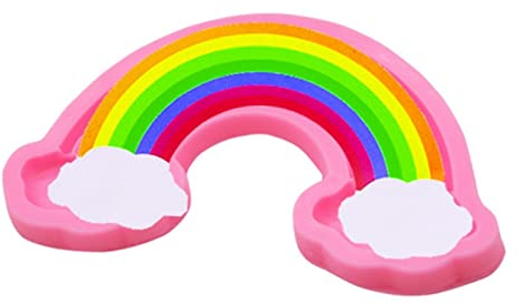 3D Moldes Silicona Fondant, Moldes de Silicona Arcoíris con 2 Nubes, molde para tartas para cumpleaños infantiles, Molde de azúcar para decorar cupcakes, chocolate, Mousse, Jabón
