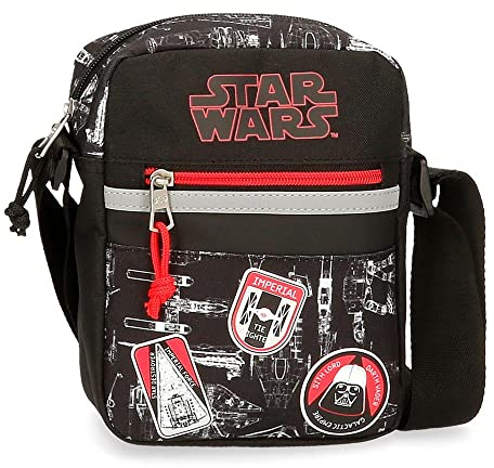 Star Wars Space Mission Umhängetasche, Schwarz, 17 x 21 x 7 cm, Polyester