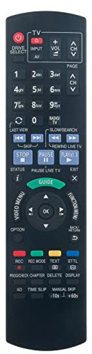 VINABTY N2QAYB001059 Replacement Remote Compatible with Panasonic DVD Recorder DMR-EX97EB DMR-EX97EB-K DMREX97EB DMREX97EBK