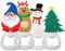 Tofficu 4pcs Christmas Bottle Opener Christmas Xmas Party Bottle Openers Bulk Christmas Beer Openers Metal Opener Xmas Themed Bottle Opener Santa Wine Stopper