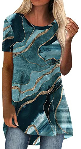 GFPGNDFHG Bon brix Tunika Damen Sommer locker schöne blusen Damen Pullover, u-Boot-Ausschnitt Shirtjacke Tasche nachtwäsche für Schwangere Bluse Damen Baumwolle