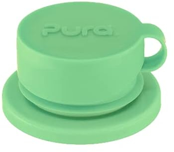 Pura Sport Big Mouth Silikon-Sportdeckel – plastikfrei, auslaufsicher, medizinische Qualität, passend für alle Pura Flaschen, Moos