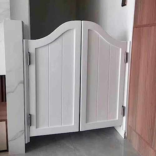 CMYUN Porte Saloon Porte de Café Haute de 42 pour Couloir, Portes de Salon en Bois Blanc avec Charnières, Porte Western à Fermeture Automatique pour Pub Bar Magasin (Size : W140cmxH107cm(55x42))