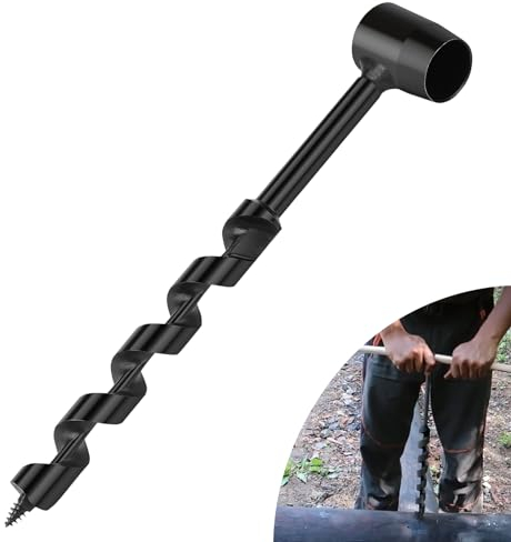 EFUTURETIME Trivella Manuale per Legno, φ19x230mm, Trapano a Mano Bushcraft Multifunzionale, Punta da Trapano per L'avventura all'aperto, Campeggio, Lavorazione del Legno