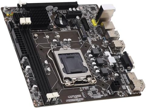 Sxhlseller Placa Base LGA 1155, Placa Base para Juegos de 4ta Generación para PC de Escritorio, 1155 Pines, Máx. 16 G, Compatible con Procesador I3 I5 I7, Interfaz de Red de 1000M, Placa