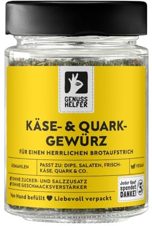 Bremer Gewürzhandel Käse- Quarkgewürz, gemahlen, für Frischkäse und Quark, zum Würzen von Brotaufstrich, 45g im Glas