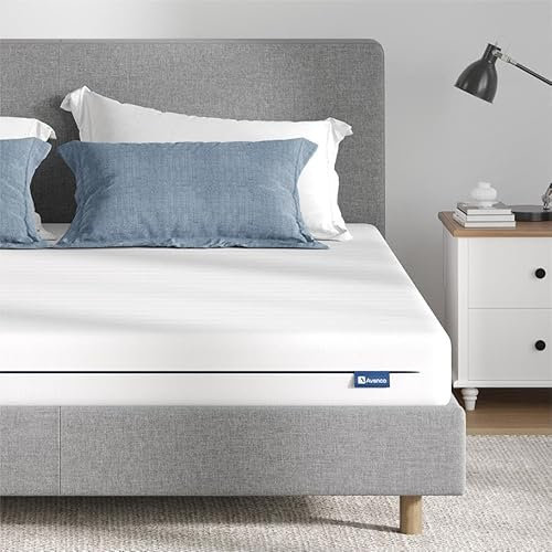 Avenco Matelas en Mousse 160x190, Epaisseur 14cm, Matelas en Mousse en Fibre de Bambou, Matelas Réversible Été/Hiver, 7 Zones de Confort, Degré de Fermeté H3 et H4, Excellent Confort et Respirable
