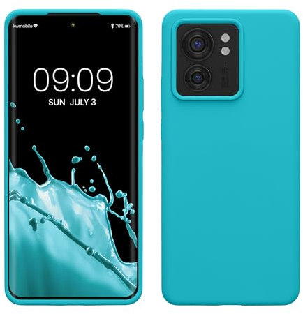 kwmobile Carcasa Compatible con Motorola Edge 40 Funda - Case TPU y Silicona antigolpes - Apto Carga inalámbrica - Glaciar Cool