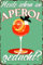 30 x 20 cm - Retro Blechschild, Bar Schild, Cocktail Rezept, Summer Feeling - Aperol Spritz - Prosecco (Heute schon an Aperol gedacht?)