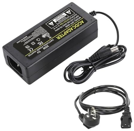 Adaptateur Secteur 5V Tension Courant 3A 5A 6A 8A 10A 220V transformateur à Cordon d'alimentation LED de Surveillance CC(5V-6A with Power Cord)