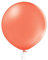 Luftballon XL 60 cm Latex Pastell Chrom Metallic Riesen Ballon Geburtstag Deko Party Bio Latex, Farbe:Coral