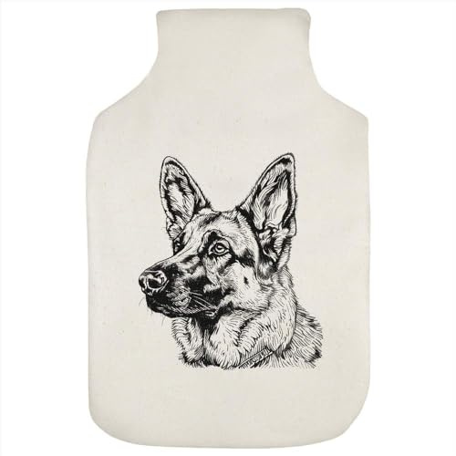 'German Shepherd Side Profile' Hot Water Bottle Cover (HW00034087)