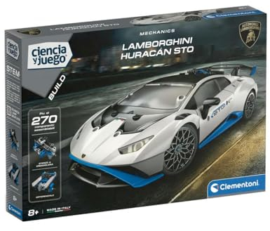 Clementoni Lamborghini Huracan, motorisiertes Bausatz für Kinder, Modellbausatz zum Zusammenbauen und zur Entwicklung der Kreativität, geeignet für Kinder ab 8 Jahren, 55561