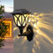 Solpex Solar Lights Outdoor Garden,1 Pack Solar Powered Outdoor Wall Lights, Waterproof Solar Fence Lights Decoration for Patio, Garage, Shed,Yard,Deck,Warm White