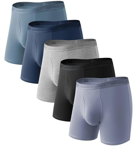 Natural Feelings Lot de 5 Boxer Bambou Homme