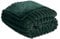 OHS Green Blanket Throw Faux Fur, Winter Warm Thick Ribbed Blanket for Bed Sofas Fleece Throws for Home Decorative Comfy Super Soft Couch Cover - Green Throw 125 x 150cm