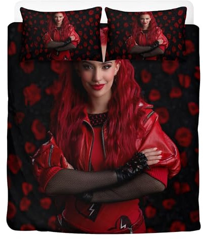 STARSAY Rise of Red Bettwäsche-Sets Mikrofaser Bettbezug Mit Reißverschluss Set Kinder Tochter Bettwäsche 135x200 3D Drucken Kissenbezug (Fanartikel)