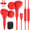 Auriculares USB C para Galaxy A55 A35 A16 5G Samsung A54 A34 A33 A53,Magnéticos Tipo C Audifonos con Cable Micrófono Control de Volumen,Auricular USB C para iPhone 16e 15 Pixel 9 8a Mi 14 13 iPad,Rojo