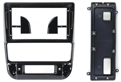 Marco de Radio para Peugeot 406 1995-2005 Panel Dash Kit Facia Console Audio Bezel GPS 9 Inch Car Radio Fascia Frame(Marco Negro)
