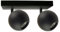 ENOVALITE Deckenleuchte GLOBE, 2-flammig, GU10 Fassung, aus Metall, Ø10cm, matt schwarz - Deckenlampe Kugel Spot Strahler Wohnzimmer Flur Küche
