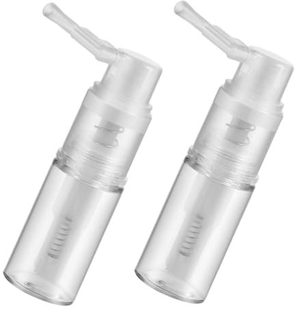 CRILSTYLEO 2er Set 14ML Nachfüllbare Klare Pulver Sprayflasche Tragbarer Sprüher Für Haarspray Friseurbedarf Und Zuhause Ideal Für Glitter Setting Spray Und Trockenpulver