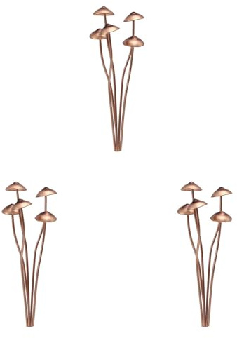 GIWFBQTR 3X Mushroom Metal Decorative Garden Stakes Perfect for Outdoor Spring Decor and Adding to Your Metal Flowers