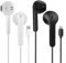 Confezione da 2 auricolari per iPhone con cavo, [certificazione Apple MFI] Lightning con microfono, compatibili con iPhone 14/13/12/11/X/Pro/Pro Max (bianco e nero)