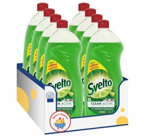 Detersivo piatti profumato al limone – Variazioni 4/8/12 Pezzi – Formato 930 ml (8)