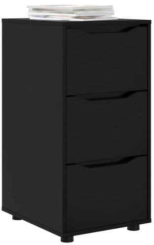 vidaXL Aufbewahrungsschrank 40 x 48 x 81 cm Holzwerkstoff Schwarz